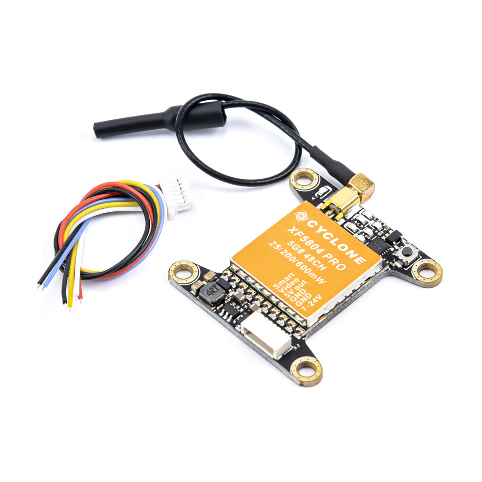 Cyclone Xf5804 Pro Fpv Video Transmitter 5.8G 48Ch 25 / 200 / 600Mw Switchable Osd Adjustable Mmcx Vtx Fpv 5063131994667