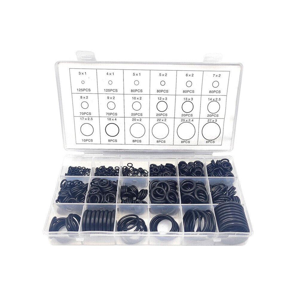 850Pcs Rubber O-Ring Sealing Classification Gasket Kit Set Washer Ring Kit For Plumbing Automotive Mechanic Repairs 5063131296501