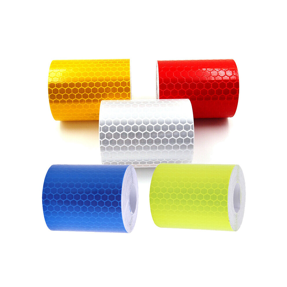 5Cm*100Cm Car Reflective Tape Safety Warning Car Decoration Sticker Reflector Protective Tape Strip Film Auto Motorcycle Sticker 5063131250329