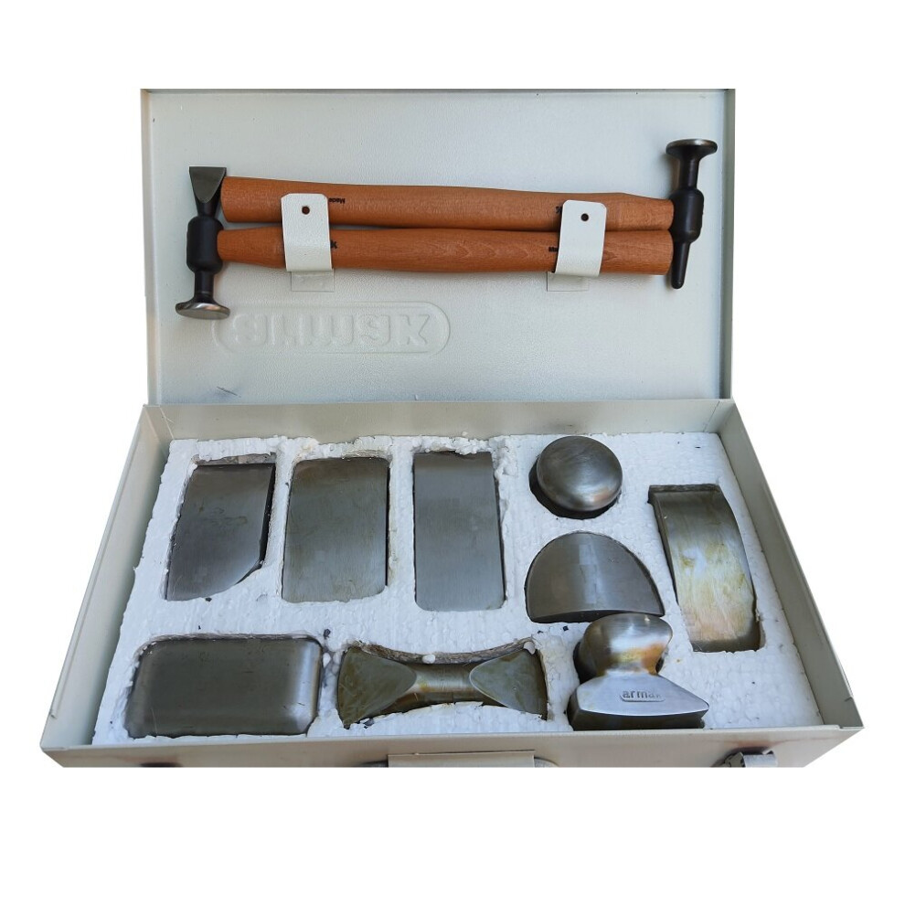 11Pcs Auto Body Repair Hammer And Dolly Set Car Body Repair Tool For Dents Pdr Set 5063131280531
