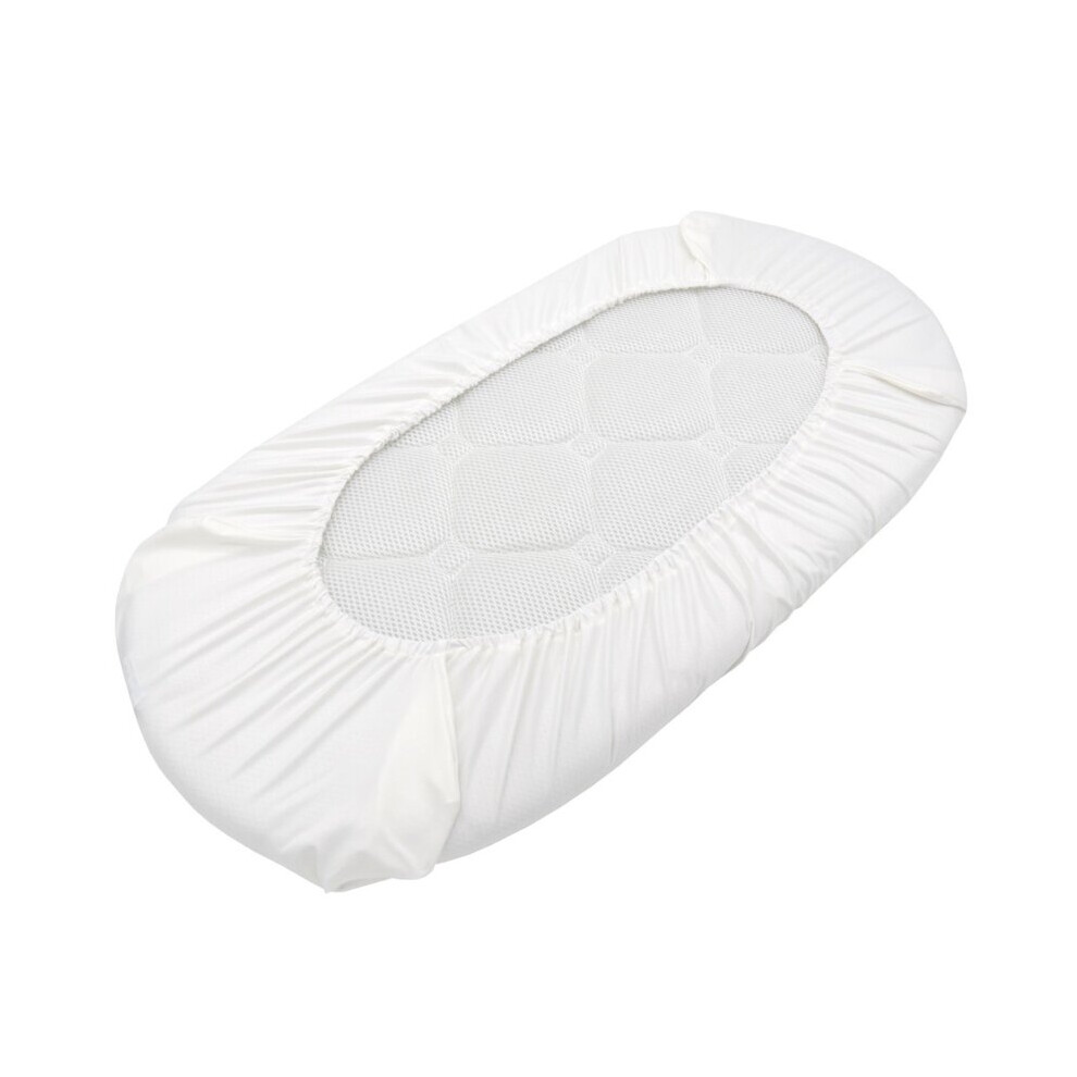 Breathable Cradle Moses Basket Oval Rectangle Pad Sheet Stretchy Baby Fitted Bassinet Sheet Mattress Cover Crib Bed Protector