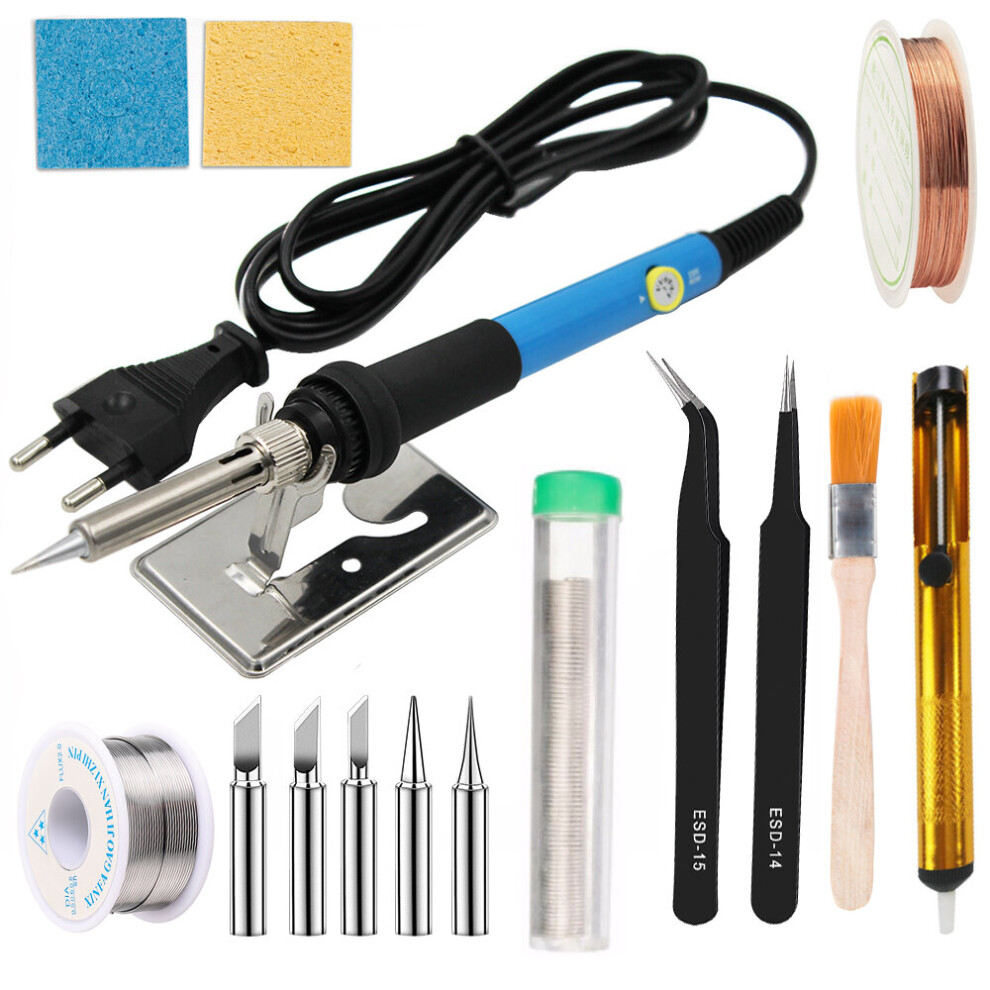 60W 90W Adjustable Temperature Electric Soldering Iron 220V 110V Welding Solder Rework Station Heat Pencil Tips Repair Tool 5063131203271