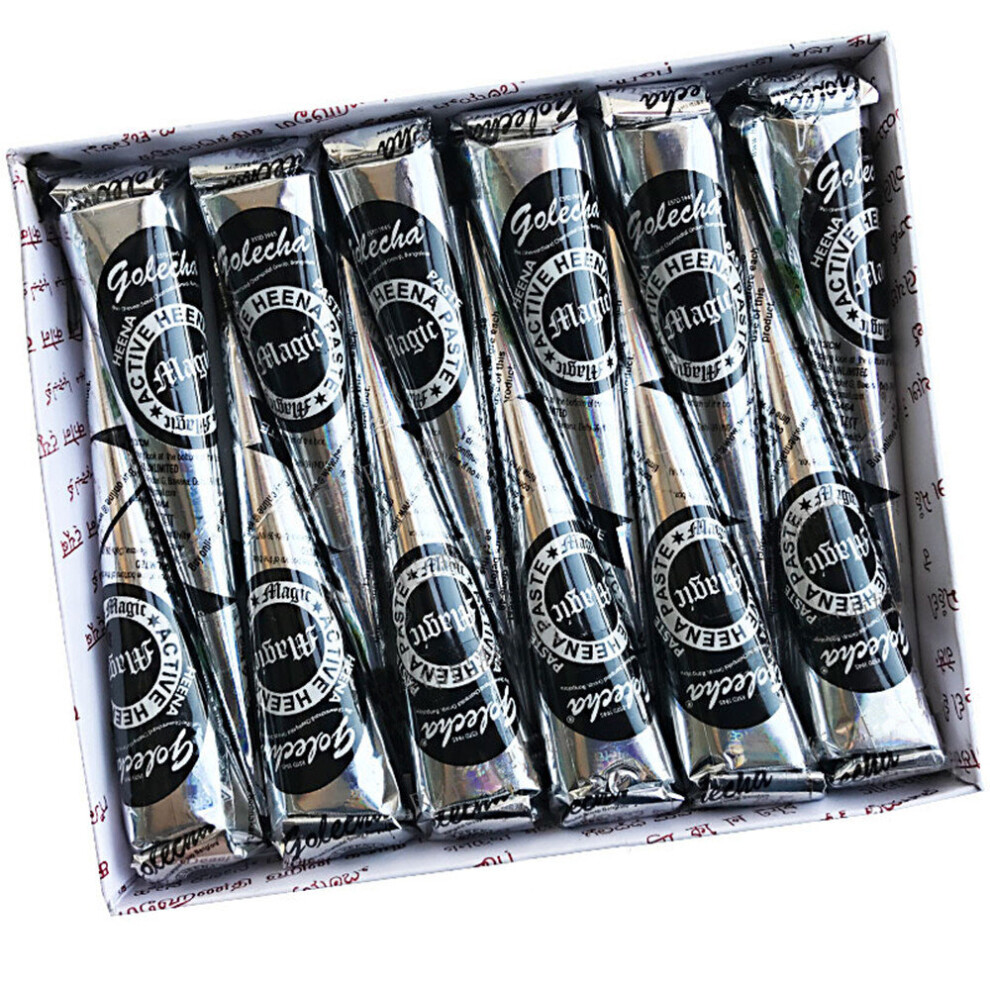 Wejoy Black/Cream Natural Indian Henna Tattoo Ink Mehndi Paste Cones Body Temporary Art Sticker Mehndi Body Oganic Paint Wholesale