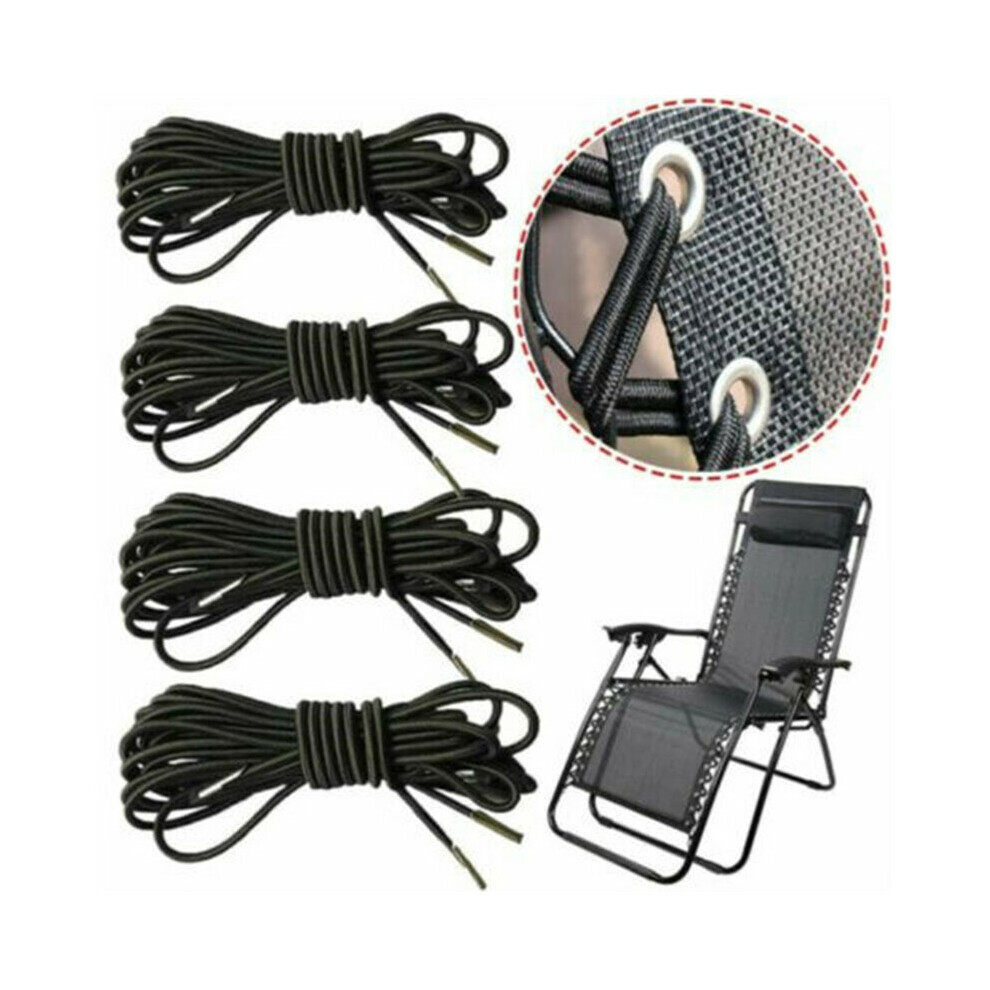 4Pcs Elastic Bungee Rope Cord For Recliner Chairs Replacement Parts For Zero Gravity Garden Sun Lounger Parts 5063131257496