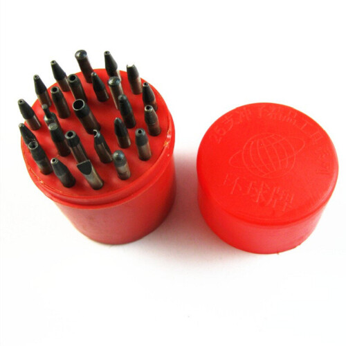 New 25 Assorted Sizes Punches Tip Staking Punching Tool Set For Watch Repairing 2