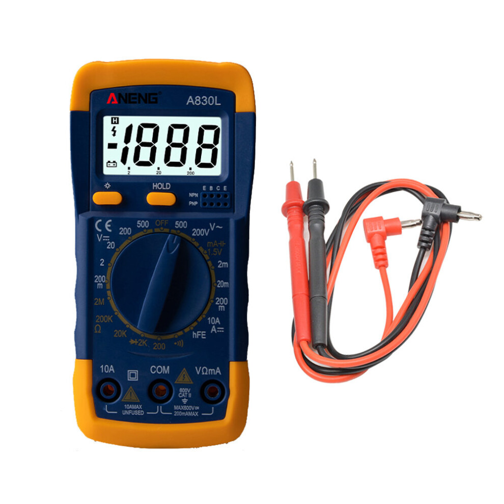 Lcd Digital Multimeter A830l Ac Dc Voltage Diode Freguency Multitester Current Tester Luminous Display With Buzzer Function 5063131287103