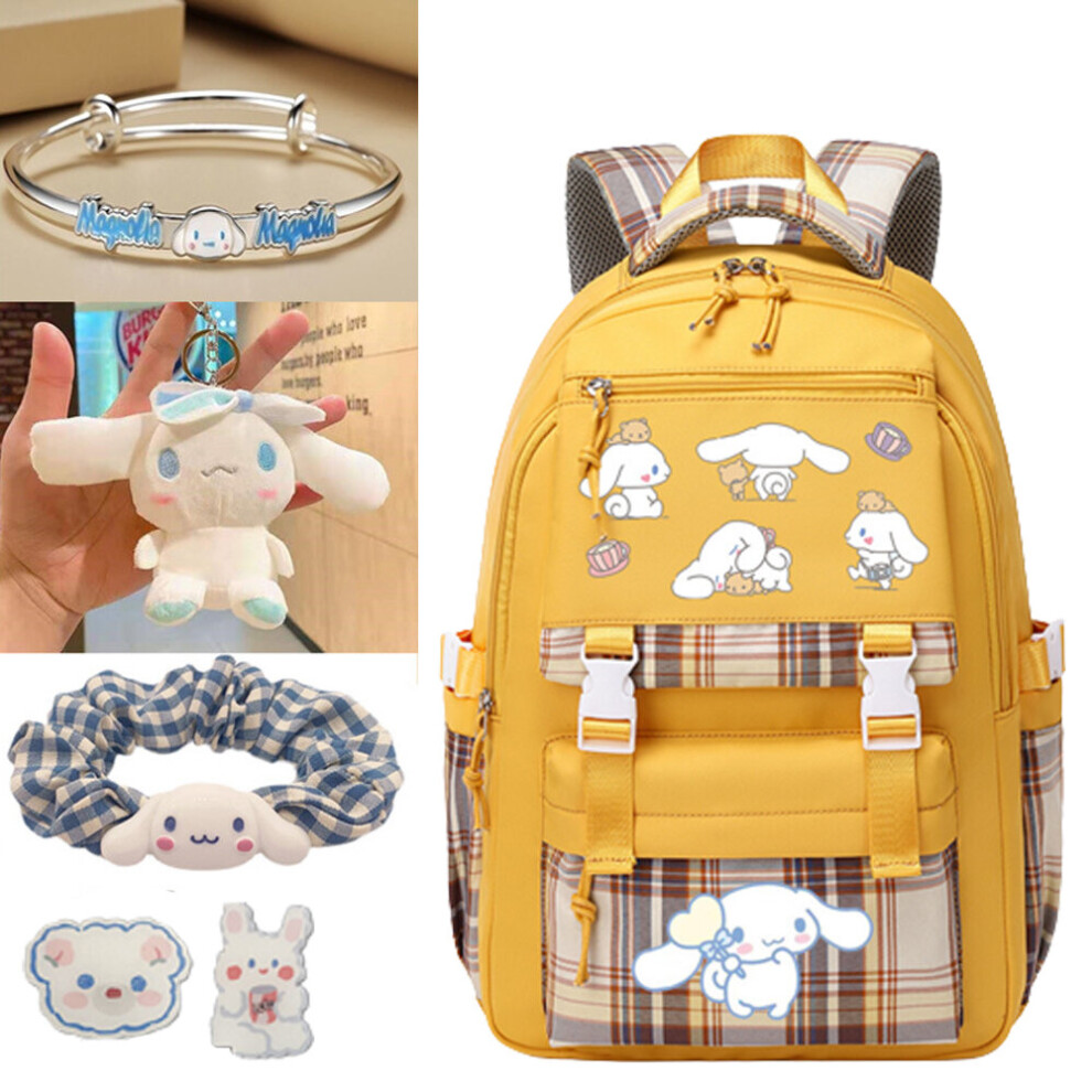 (Yellow) Kawaii Sanrio Schoolbag Women's Backpack School Student Gift-image-OPC-PBNM85Q-NEW