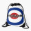 Drawstring Bag Team Lambretta MOD Target Sport Gym Shoe Backpack 1