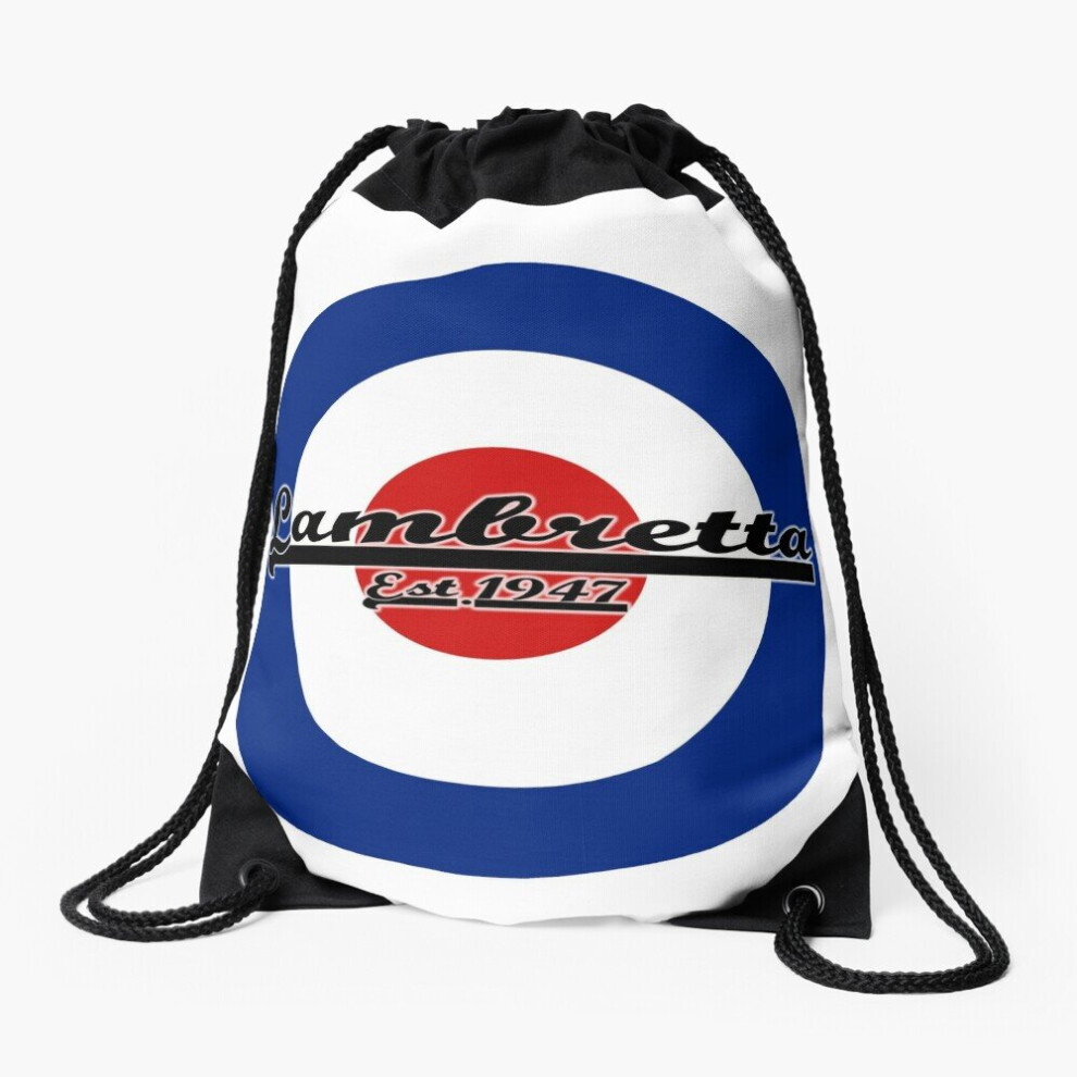 Famgem Drawstring Bag Team Lambretta Mod Target Sport Gym Shoe Backpack