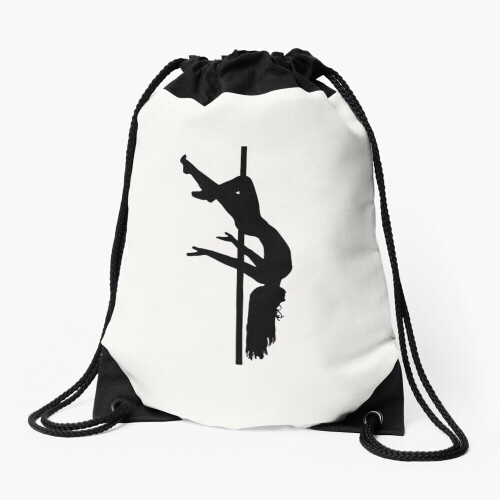 Drawstring Bag  Pole Dancing Design Sport Gym Shoe Backpack
