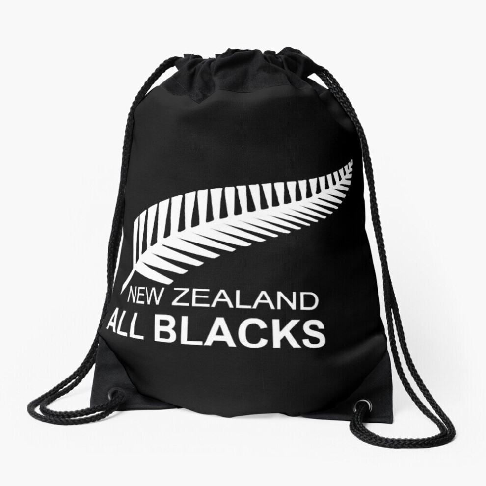 Drawstring Bag New NEW ZEALAND ALL BLACKS Rugby Sport Gym Shoe Backpack