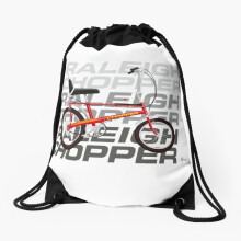 Drawstring Bag Raleigh Chopper Grey Shade Mk2 Sport Gym Shoe Backpack