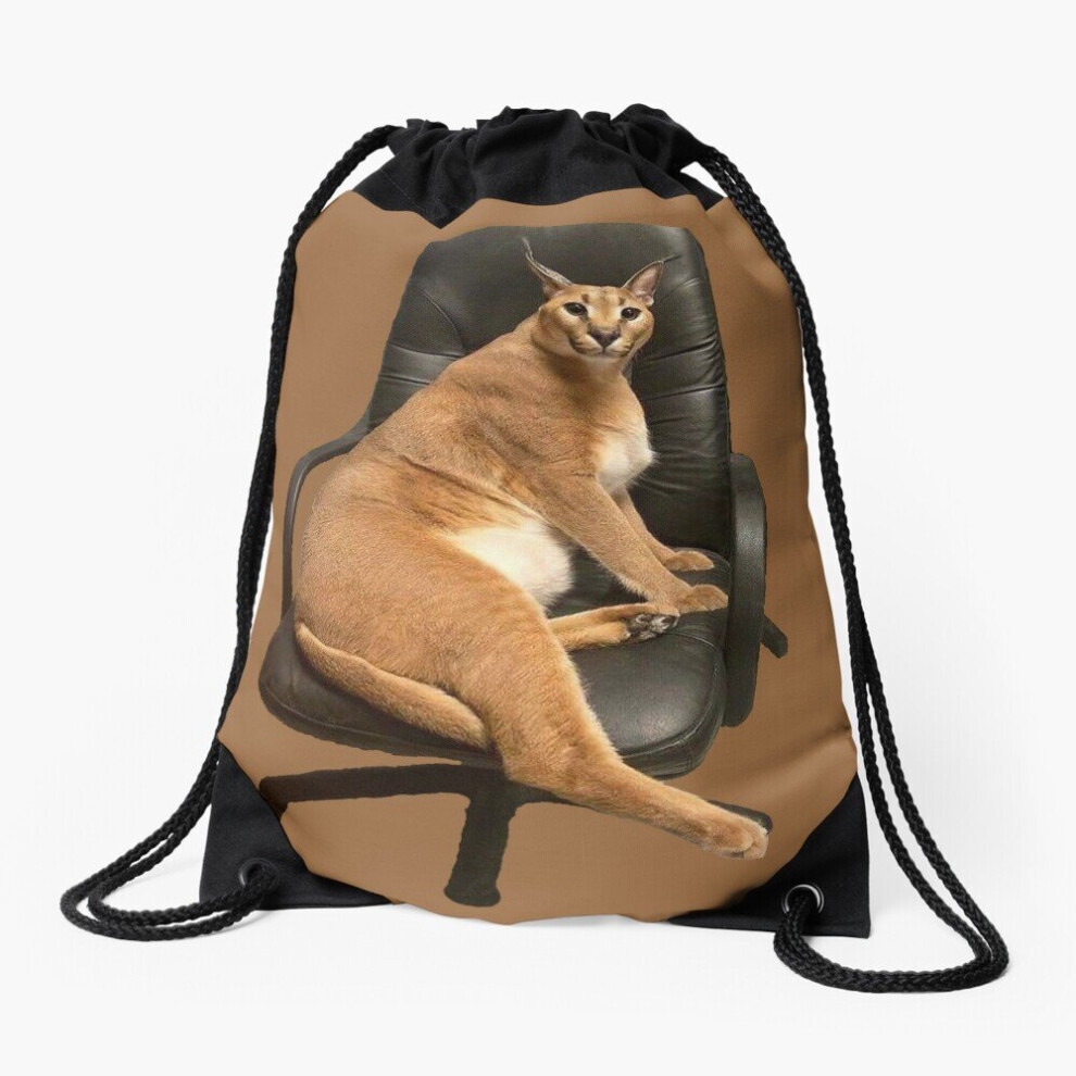 Drawstring Bag Big Floppa chair Sport Gym Shoe Backpack