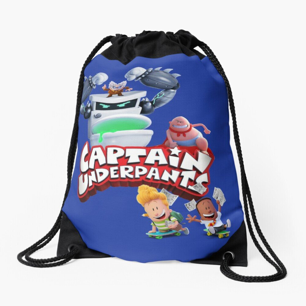 Drawstring Bag Captain Underpants Boss Fight Sport Gym Shoe Backpack