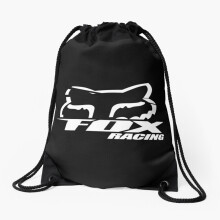 Drawstring Bag best of fox racing black white Sport Gym Shoe Backpack