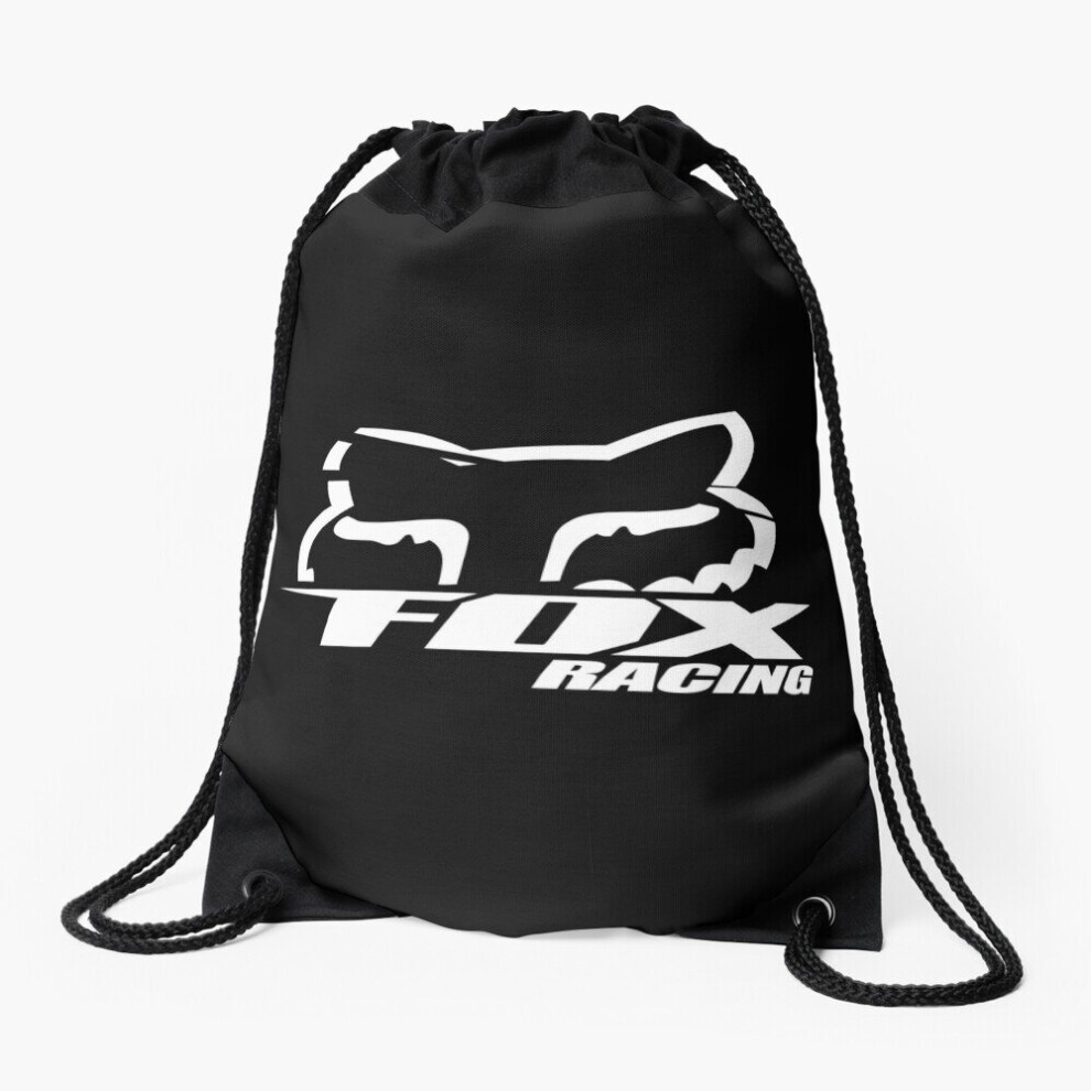 Drawstring Bag best of fox racing black white Sport Gym Shoe Backpack