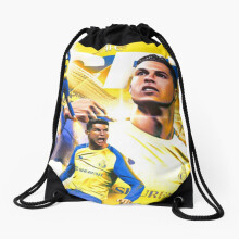 Drawstring Bag Cristiano Ronaldo Al-nassrNassr Football Club Saudi Arabia Sport Gym Shoe Backpack