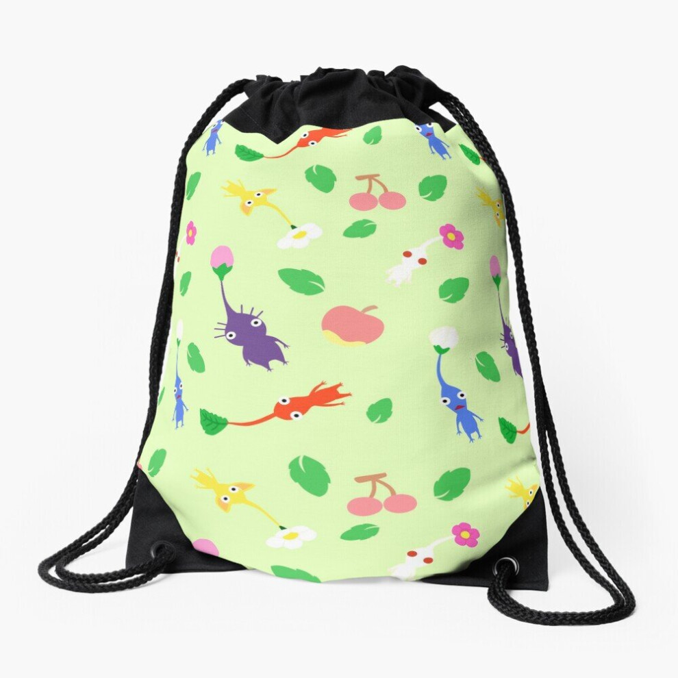 Drawstring Bag cute pikmin pattern Sport Gym Shoe Backpack