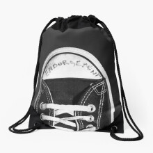 Drawstring Bag Kurt Cobain Endorsement Converse Sneaker Sport Gym Shoe Backpack