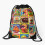 Drawstring Bag Garbage Pail KIds Sport Gym Shoe Backpack 1