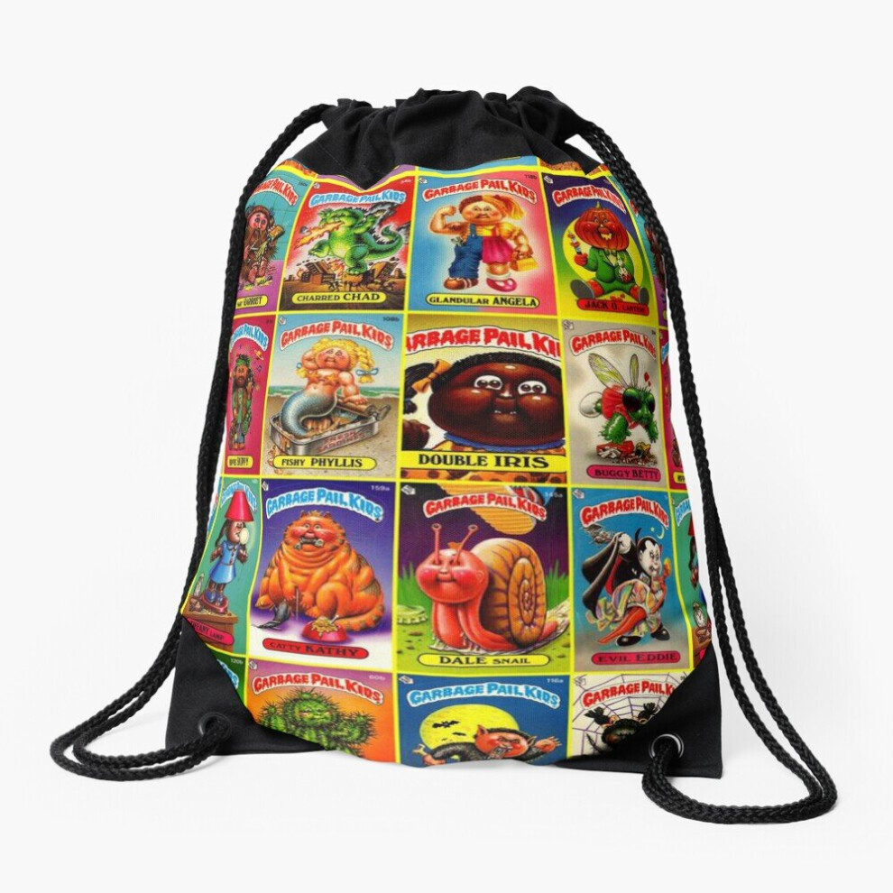 Drawstring Bag Garbage Pail KIds Sport Gym Shoe Backpack