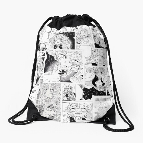 Drawstring Bag Mitsuri Collage Sport Gym Shoe Backpack