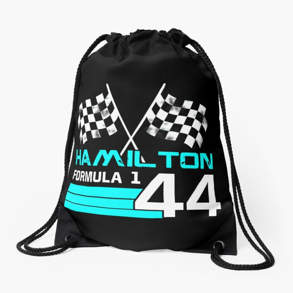 Drawstring Bag lewis hamilton 44 Sport Gym Shoe Backpack