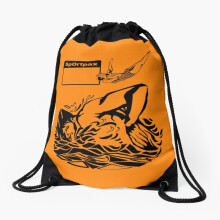 Drawstring Bag Sportpax vintage swimming bag illustration Sport Gym Shoe Backpack
