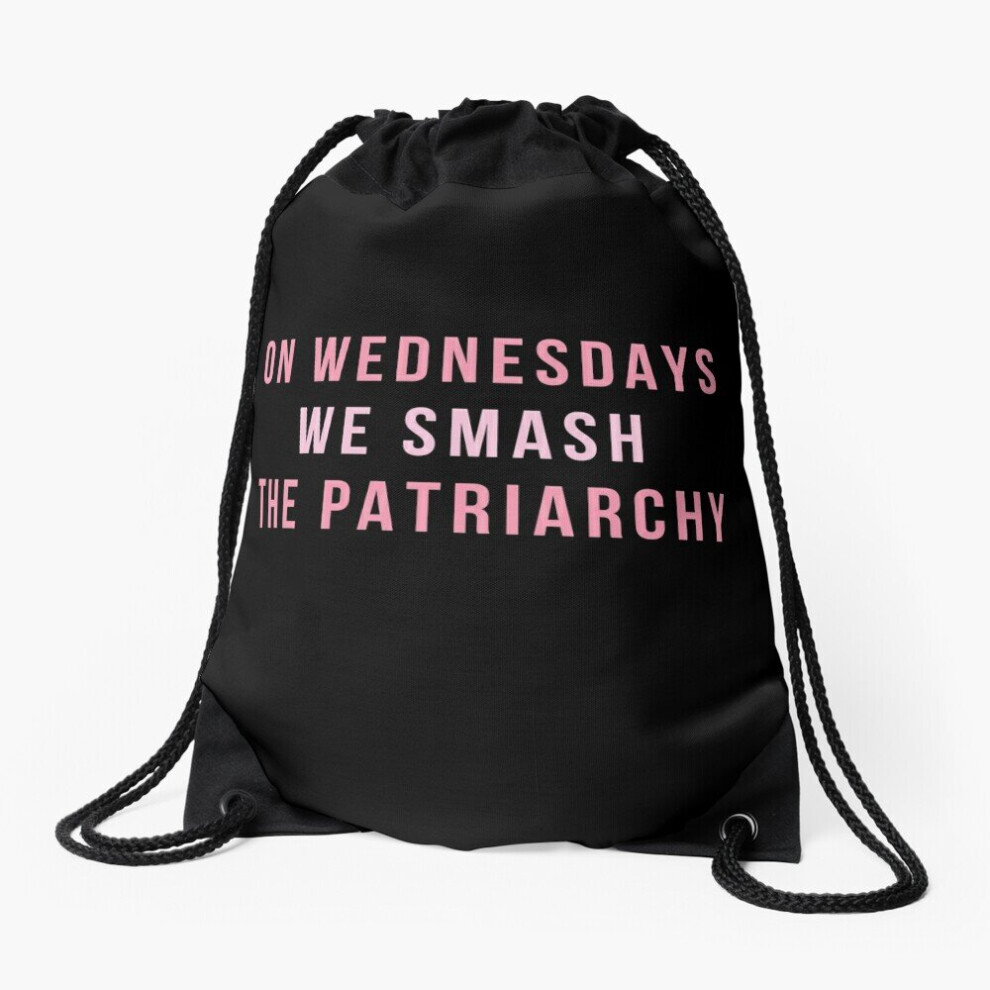 Famgem Unisex Drawstring Bag On Wednesday's We Smash The Patriarchy Sport Gym Shoe Backpack