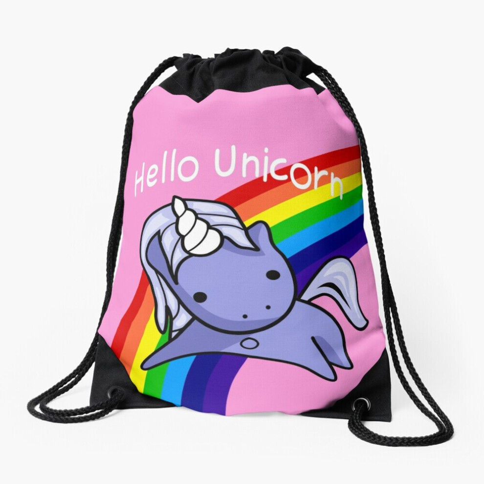 Drawstring Bag Takeshi Kovaks backpack - Hello Unicorn Sport Gym Shoe Backpack