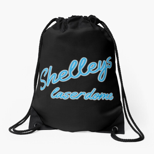 Drawstring Bag Shelleys Laserdome Neon Light Sport Gym Shoe Backpack