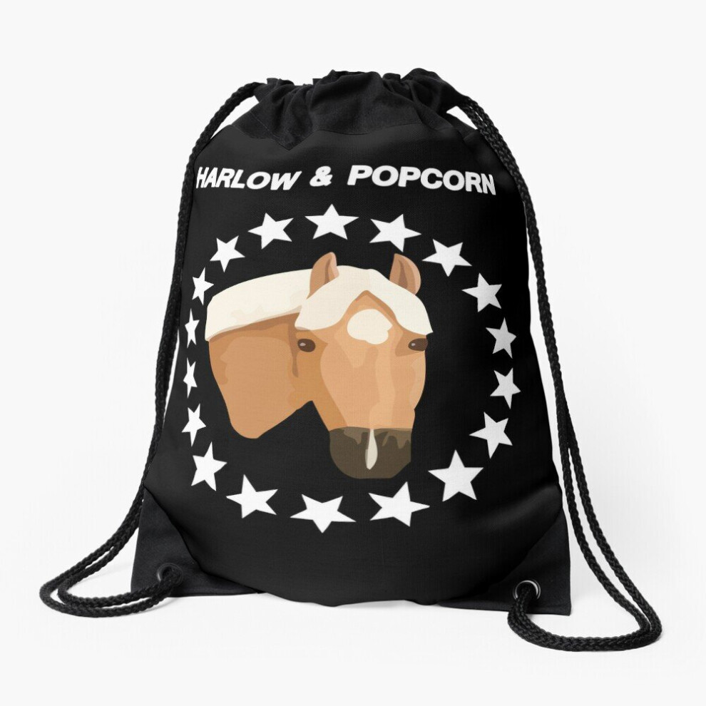 Famgem Drawstring Bag Harlow And Popcorn Merch Popcorn The Pony Sport Gym Shoe Backpack
