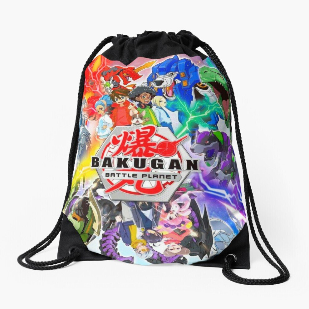 Drawstring Bag Bakugan Sport Gym Shoe Backpack