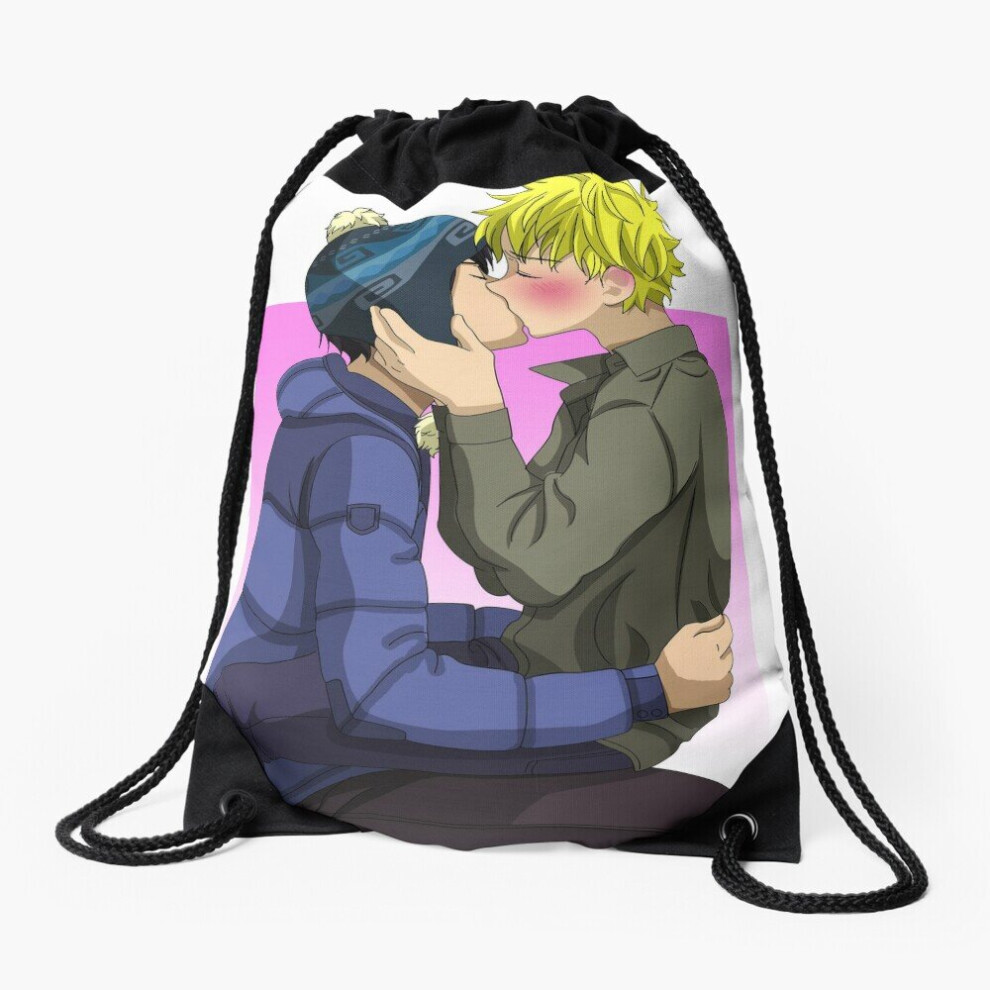 Drawstring Bag Creek kiss (Craig x Tweek - South Park) Sport Gym Shoe Backpack