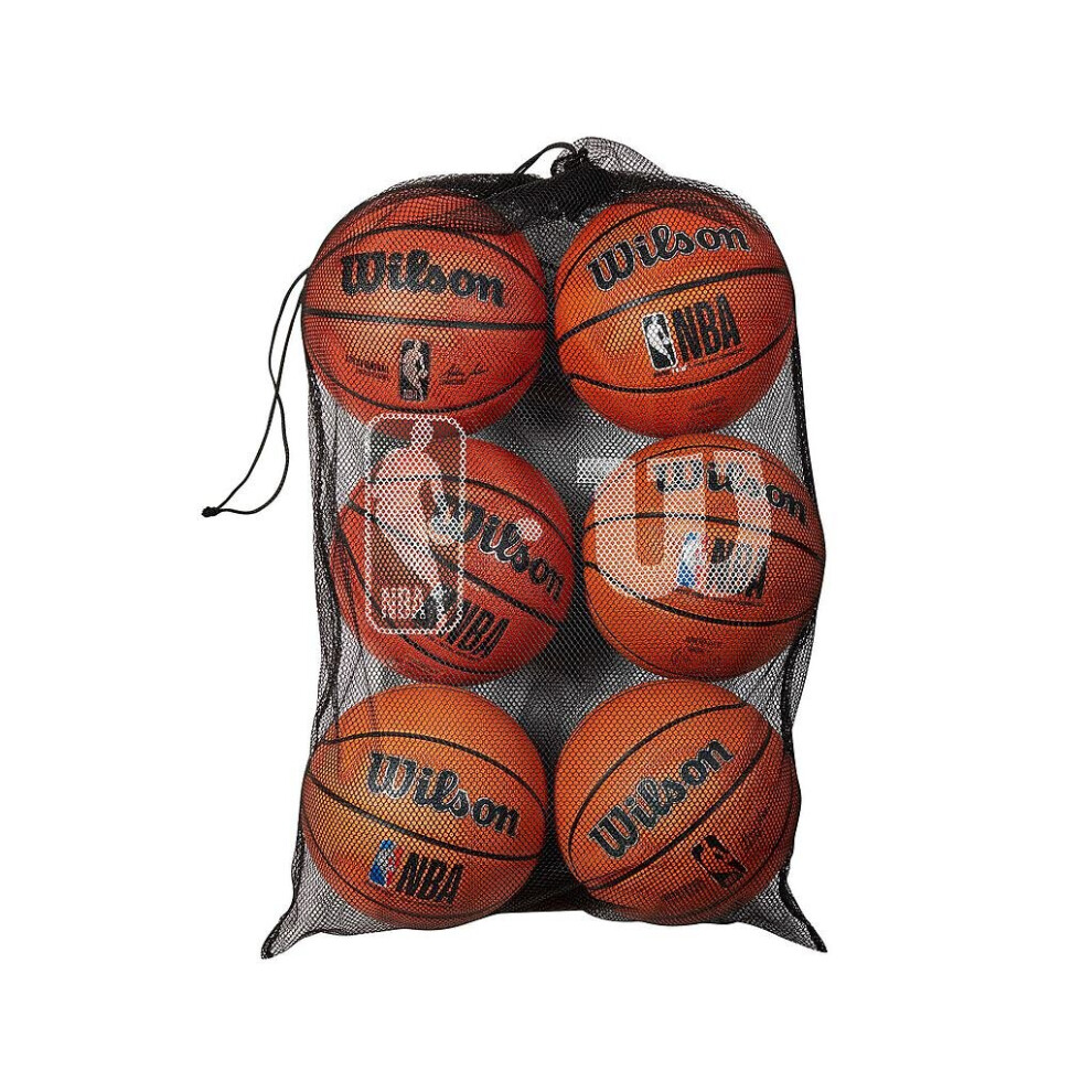 Wilson NBA 6 Ball Mesh Bag Black