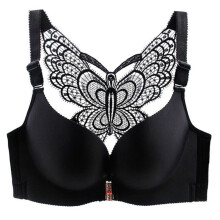 ( Black, 36D) Secrets Comfort Rose Bra Floral Secrets No Wire Bra