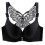 (  Black,   38E) Secrets Comfort Rose Bra Floral Secrets No Wire Bra 1