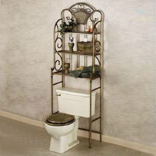 retro multilayer toilet rack toilet toilet shelving