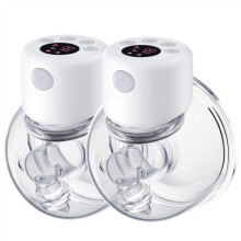 S12 Wearable Hands-Free Breast Pump (2 Pack) - 2 Modes, 9 Levels, 275 mmHg, 40dB, 6oz, LCD, Auto Shutoff 30min, Leak-Proof, Safe Silicone
