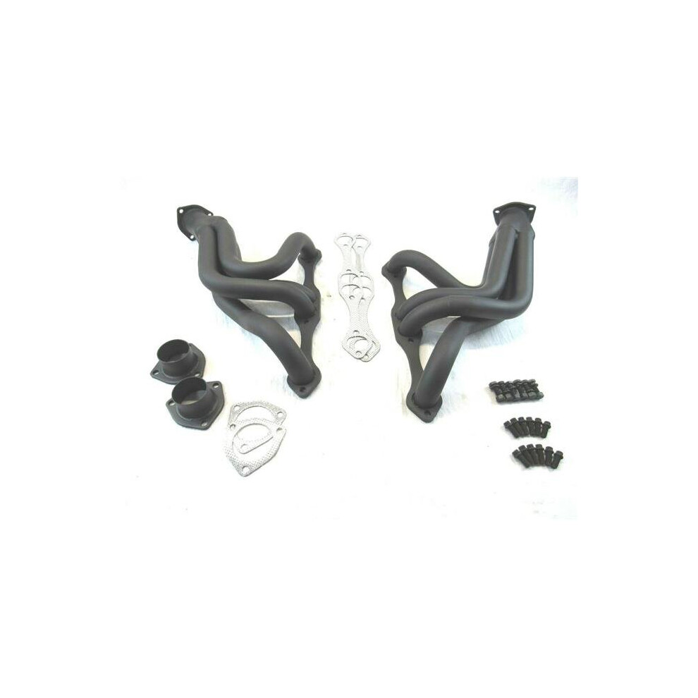 Small Block Chevy Universal Street Rod Headers, Black 745704278880