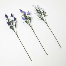 Artificial Lavander Spray Single Stem Set of 3, 68cm