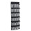 Living And Home 24 Pocket Fabric Door Hanging Storage Bag Black 4