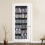 Living And Home 24 Pocket Fabric Door Hanging Storage Bag Black 1