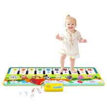 (A) Kids Piano Mat, Touch Play Dancing Musical Mat