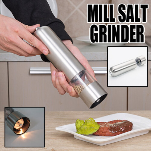 Electric Salt Pepper Grinder Shaker Mills Adjustable Battery Operated