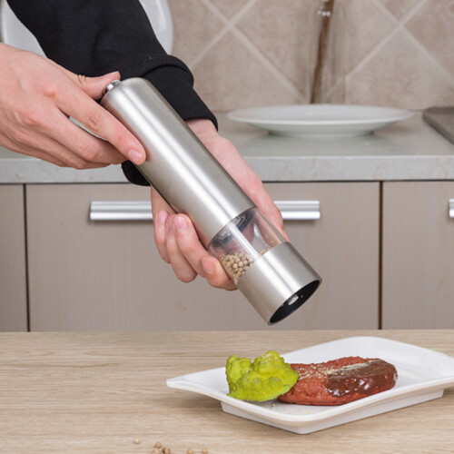 Electric Salt Pepper Grinder Shaker Mills Adjustable Battery Operated 2