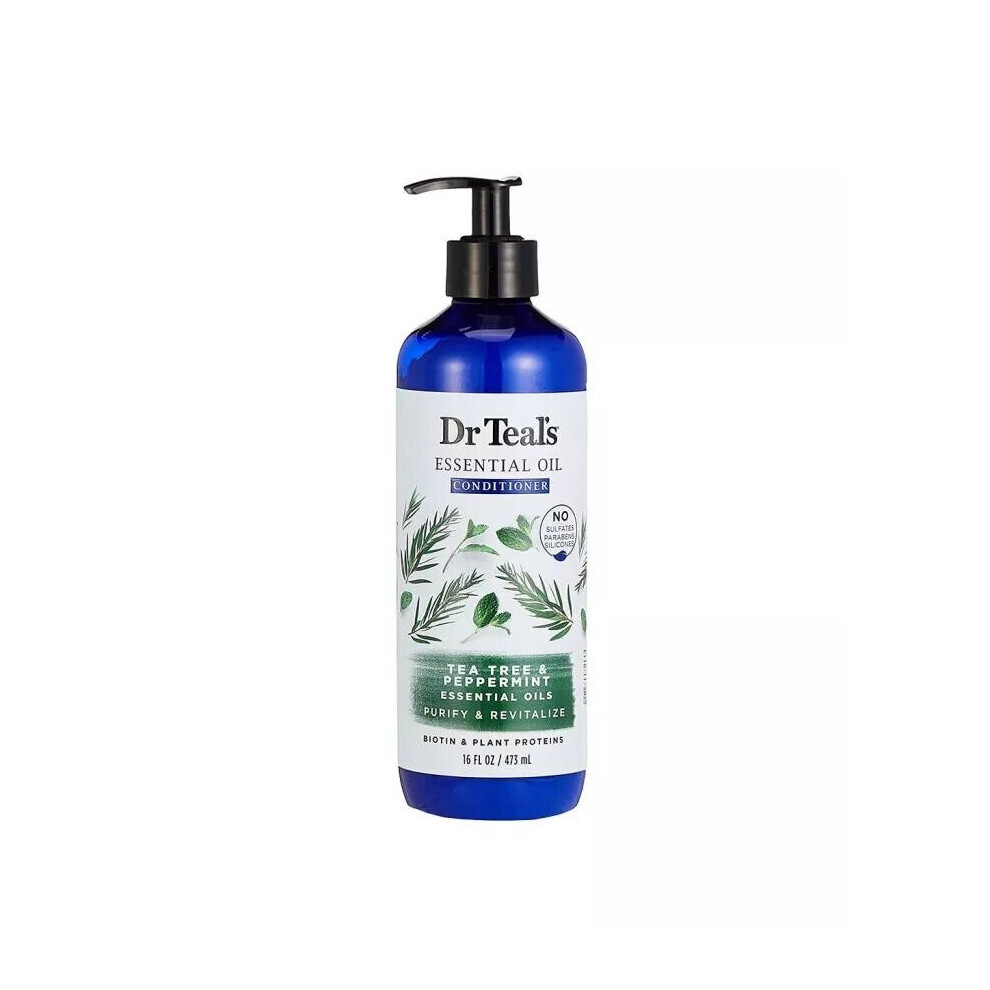 Dr Teal's Tea Tree And Peppermint Essential Oil Conditioner 473 mL