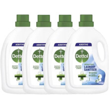 Dettol Antibacterial Laundry Cleanser Fresh Cotton 1.5 L, Pack of 4