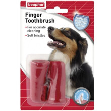 Beaphar Finger Toothbrush (2 Pieces) - Gentle Dental Care for Dogs and Cats, Ideal for Maintaining Oral Hygiene