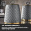 Tower Tower Empire Bread Bin & Canisters Set in Grey with Brass Accents 10
